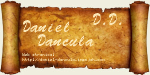 Daniel Dančula vizit kartica